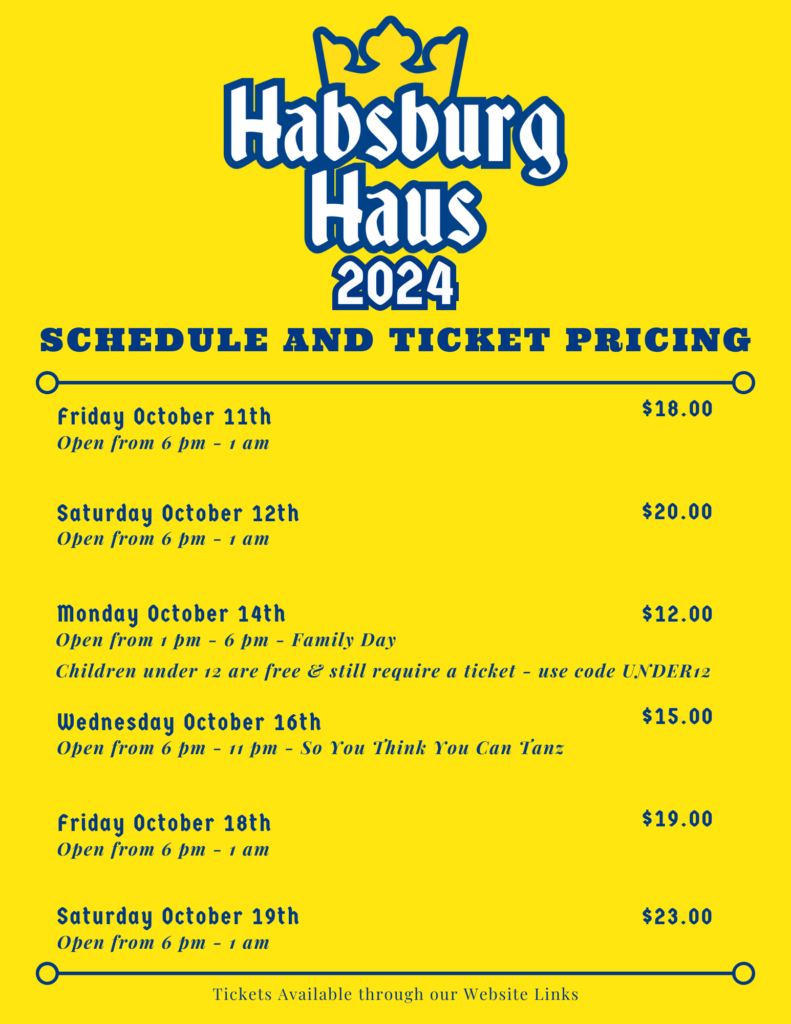 Habsburg Haus Schedule 1